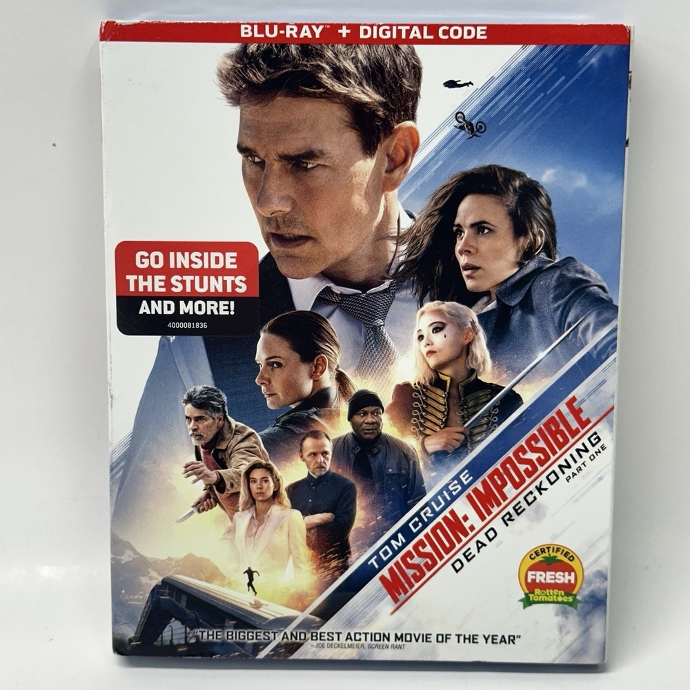 MISSION IMPOSSIBLE - Dead Reckoning Part One 1 W/ Slipcover BLU-RAY NEW/SEALED